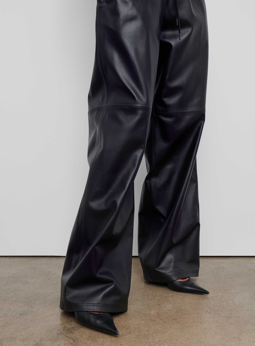 Leather Track Pant